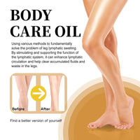 Cureluxe Swellclear Massage Oil for Legs - Lymphatic Drainage Oil with Natural Ingredients, Fast Absorb Body Moisturiser for Women & Men, Non Greasy Skin Care Holiday Essentials