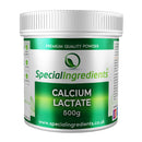 SPECIAL INGREDIENTS Calcium Lactate Powder 500g Premium Quality - Vegan & Vegetarian, Non-GMO, Gluten Free - Recyclable Container