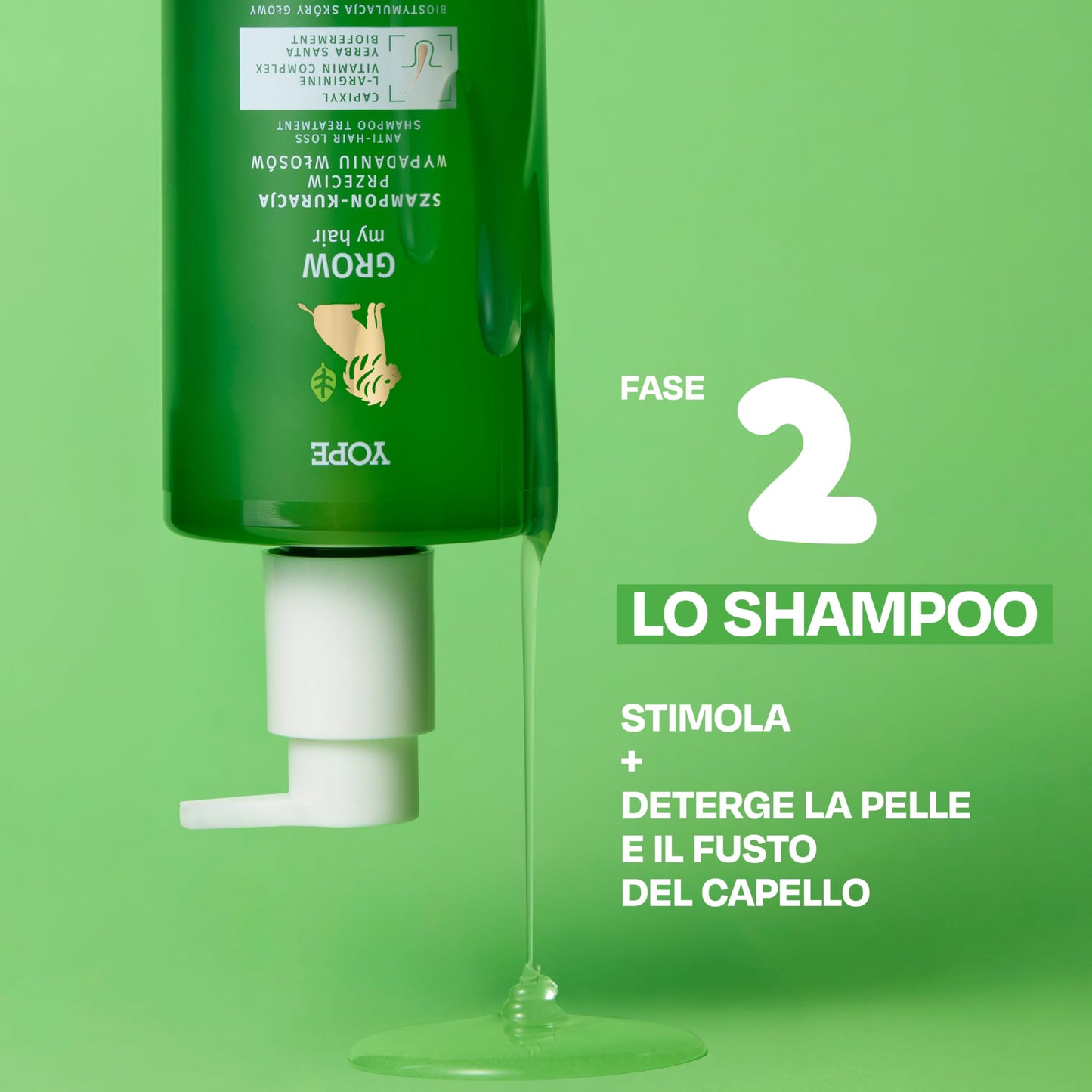 Yope YOPE SHAMPOO ANTI HAIR LOSS |CAPIXYL SUPPORTS HAIR GROWTH |B - COMPLEX FORMULA STIMULATES MICROCIRCULATION| AVOCADO, SUNFLOWER, FLAX OILS NOURISHES | 96% INGREDIENTS OF NATURAL ORIGIN | 300ml