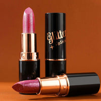 LYNTYAOU Pink Shimmers Lipstick, Silver Red Color Lip Stick, Pearl Nude Glitter Bright Lips Balm for Women, Smooth Full Coverage Lipsticks, Longlasting Pearlescent Silky High Pigment Lipgloss