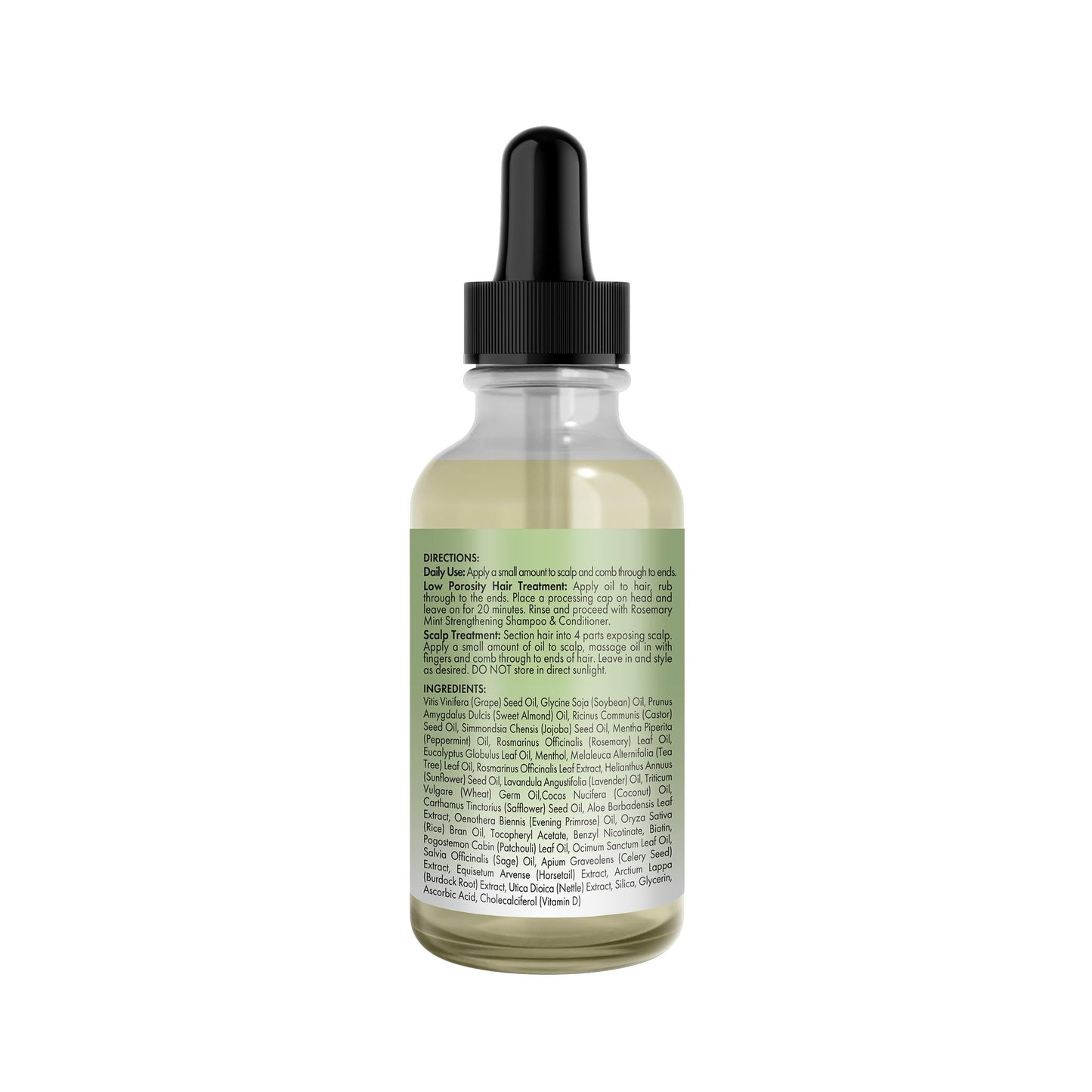Mielle Organics Mielle Rosemary Mint Light Scalp & Hair Strengthening Oil, 2 Ounce