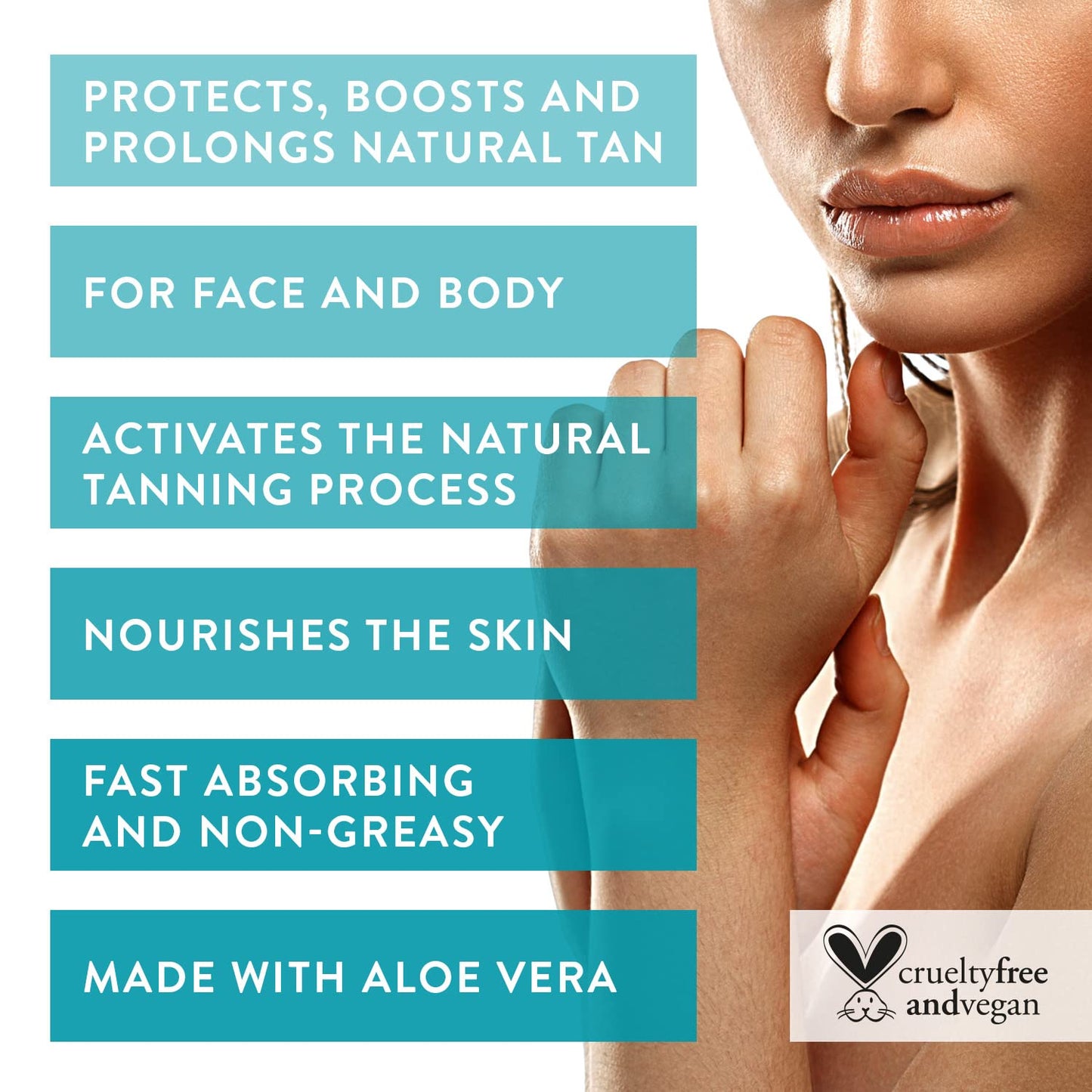 ECOTAN EcoTan Face and Body Tanning Accelerator Gel 200ml, Stimulates, Boosts, Prolongs & Protects Natural Tan, with Aloe Vera, Soothes & Hydrates Skin, Fast Absorbing & Non-Greasy