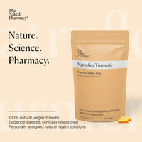 The Naked Pharmacy | Natruflex | Joint & Muscle | Aids Sports Performance | Natural Turmeric and Black Pepper Capsules | High Strength | No Additives | Vegan | 30 Capsules