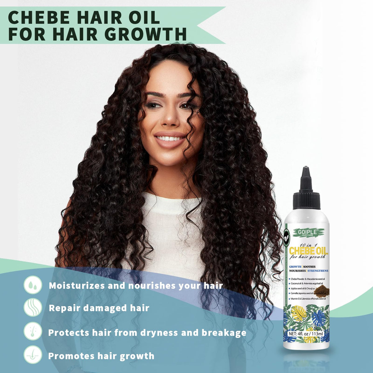 WOZUTUNT Chebe Hair Growth Butter & Oil - Thickening & Growth Formula for Men & Women (113ml)