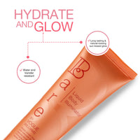 Bare by Vogue Liquid Illuminator, 125ml - Hydrating Body Highlighter for Sun-Kissed Glow - Vegan & Cruelty-Free, Water & Transfer Resistant - Enriched with Amino Acids & Vitamins