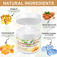 ACYAHAOCA Frankincense Oil Massage Cream, Frankincense Balm with Vitamin E, Hydrates & Restores Skin, Enhance Skin Elasticity, Frankincense Cream for Sensitive Skin, Dry Skin 120g
