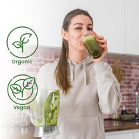 Herbal Magic's Organic Holy Basil Leaf Powder (Tulsi Powder) - Vibrant Smoothies,Juices,Shakes,Baked Recipes, Soups - Free from Fillers & Preservatives-of&G UK Organic Certified-100g