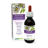 Passionflower (Passiflora incarnata) herb with Flowers Alcohol-Free Mother Tincture Naturalma - Liquid Extract Drops 120 ml - Food Supplement - Vegan