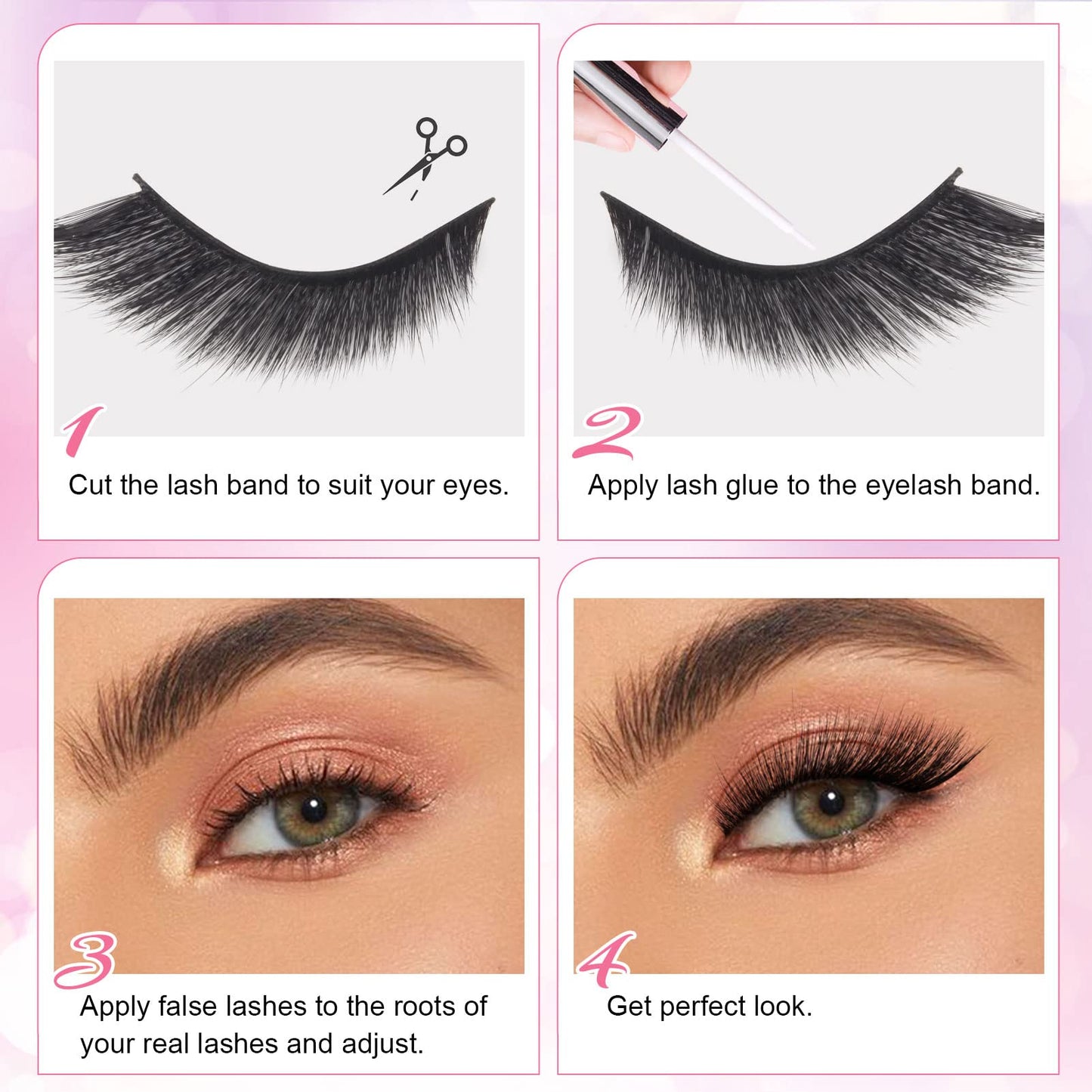 Parriparri Eyelashes Fox Eye 5 Paris Cat Eye Lashes Natural Look Faux Mink