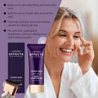 HERBENJOY SHEBEEDO Body Concealer Foundation with Brush,Full Coverage Tattoo Cover Up Makeup Colour Corrector,Leg Makeup To Cover Veins Complexion Perfector Even Tone,Concealer For Tattoo & Scars Dark Spots