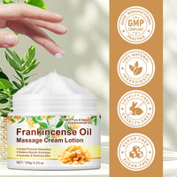 Generic Frankincense Oil Cream Lotion, 120g Frankincense Oil Cream Deep Soothing Skin, Hydration Anti-Aging, Enhance Skin Elasticity Massage Cream