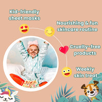 7th Heaven Go Wild Face Mask Gift Set - 5 Fun Animal Themed Skin Care Sheet Masks - Unicorn, Llamacorn, Panda, Tiger and Kitten