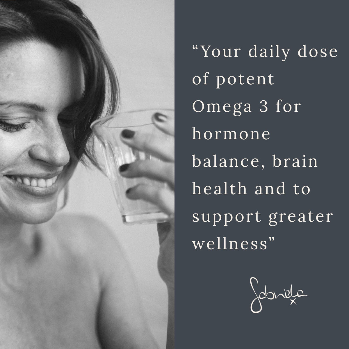 GP Gabriela Peacock Nutrition GP Nutrition The Omega - Omega 3 Fish Oil, EPA & DHA Nutritional Supplement - Sustainably Sourced, 28 Capsules
