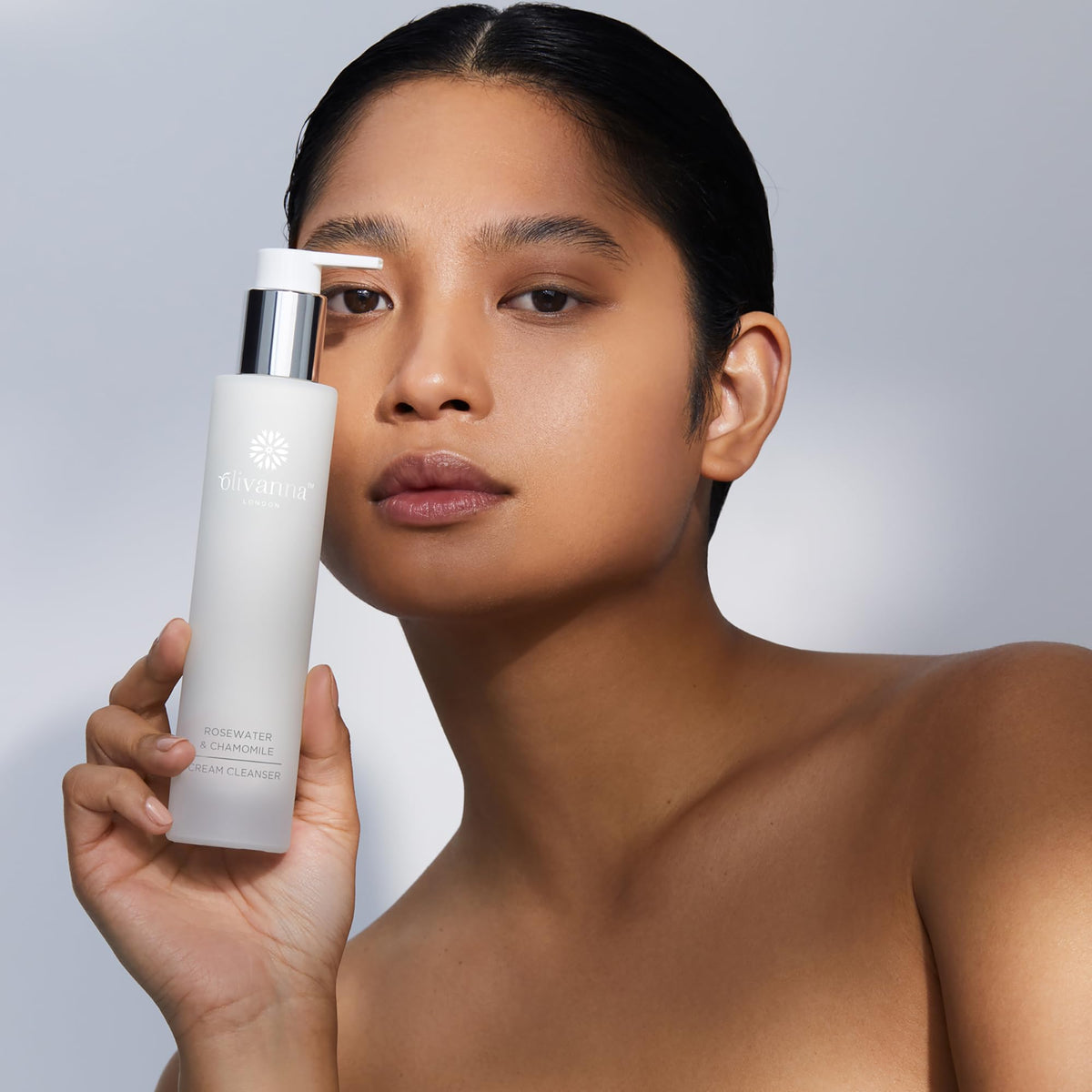 Olivanna Cream Cleanser | Rosewater & Chamomile Face Wash | Powerful Blend Moisturiser | Omega-Rich Deep Cleanser | Anti-Inflammatory Facewash Therapy | Hydrating Facial Wash Cream For Sensitive Skin