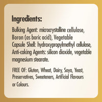 Solgar Boron 3 Mg Vegetable Capsules - Food Supplement, 100 Capsules (Pack of 1) - Vegan, Gluten Free