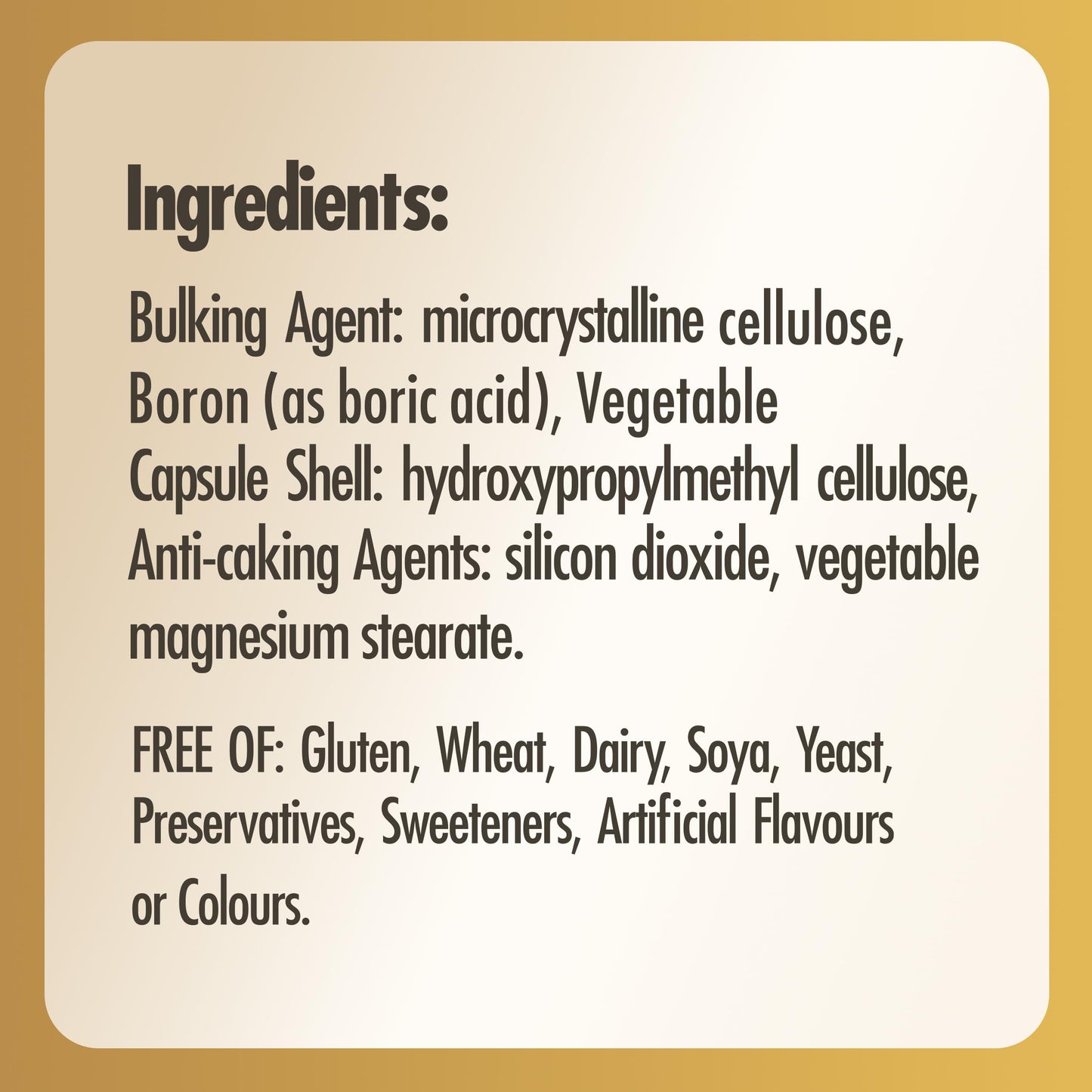 Solgar Boron 3 Mg Vegetable Capsules - Food Supplement, 100 Capsules (Pack of 1) - Vegan, Gluten Free