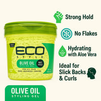 Neneh Tayyiba Styling Gel Bundle – Eco Styler Gel & Edge Control Set | Perfect Curl & Slick Back Hair Gel for Women | 3pc Brush + 2 Duck Bill Clips | Aloe Vera Organic Hold for Curly Hair, Braids & Edges