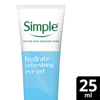 Simple Water Boost Hydrating Eye Gel cruelty-free and vegan for the deep & long-lasting hydration of screen-stressed and tired eyes 25 ml