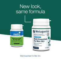 Metagenics Multi Essentials for Men 50+ - High Strength Blend of Key Nutrients - 60 Capsules