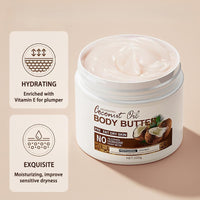 SinceReal Coconut Body Butter 200g, Coconut Oil Body Cream for Dry Skin, Nourishing, Hydrating, Softens Skin