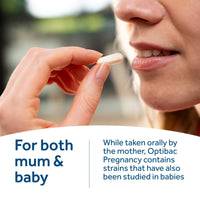 Optibac Probiotics Pregnancy - Most Researched Pregnancy Probiotics - Also for Breastfeeding & Post Birth - for Gut & Intimate Flora - 30 Vegan Capsules
