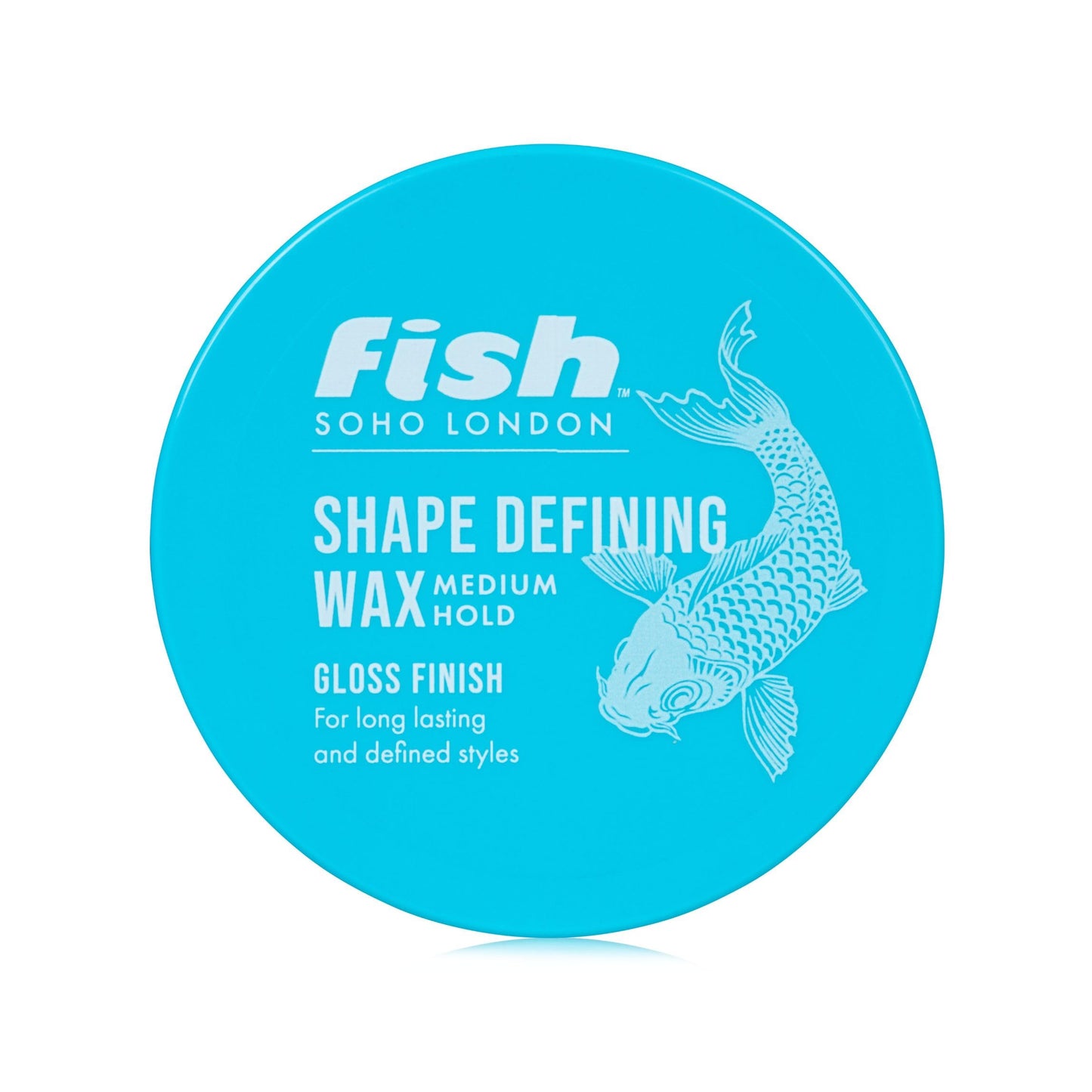 fish FISH Original Fish Shape Defining Hair Wax, Mens Hair Styling Product Suitable for Short & Medium Length Hair. Stylist & Barber Used, Medium hold, Gloss Finish, 100 ml