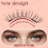 Higu clace Magnetic Eyelashes kit, Reusable Magnetic Lashes Set with Applicator, Waterproof No Glue Lashes for Party and Wedding (Style NB)