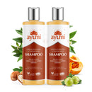 Ayumi Hair Growth Shampoo with DHT Blocker | Anti Hair Loss Shampoo with Bhringraj| Argan OilShampoo for Dry Scalp Treatments | Hair Strengthening with Pumpkin | Ideal Women & MensShampoo | 2x250ml