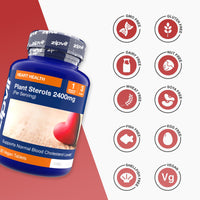 Zipvit Plant Sterols High Strength 2400mg, 90 Vegan Tablets, Supports Maintenance of Normal Blood Cholesterol, Vegan and Vegetarian Friendly