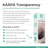 KAAPA MUSHROOMS ORGANIC LIONS MANE MUSHROOM EXTRACT TINCTURE | Unique & Potent Triple Extraction Method | Grown in Finland | Mushroom Supplement for Cognitive Function, Brain & Memory | 50ml