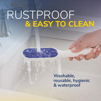 Dr. Scholl's Dr. Scholl’s Nano Glass Foot File - Immediately Removes Hard Skin on Wet or Dry Feet, Waterproof & Rustproof, Gentle Dead Skin and Callus Remover, Pedicure Foot Scrubber for Shower, Soft-Grip Handle