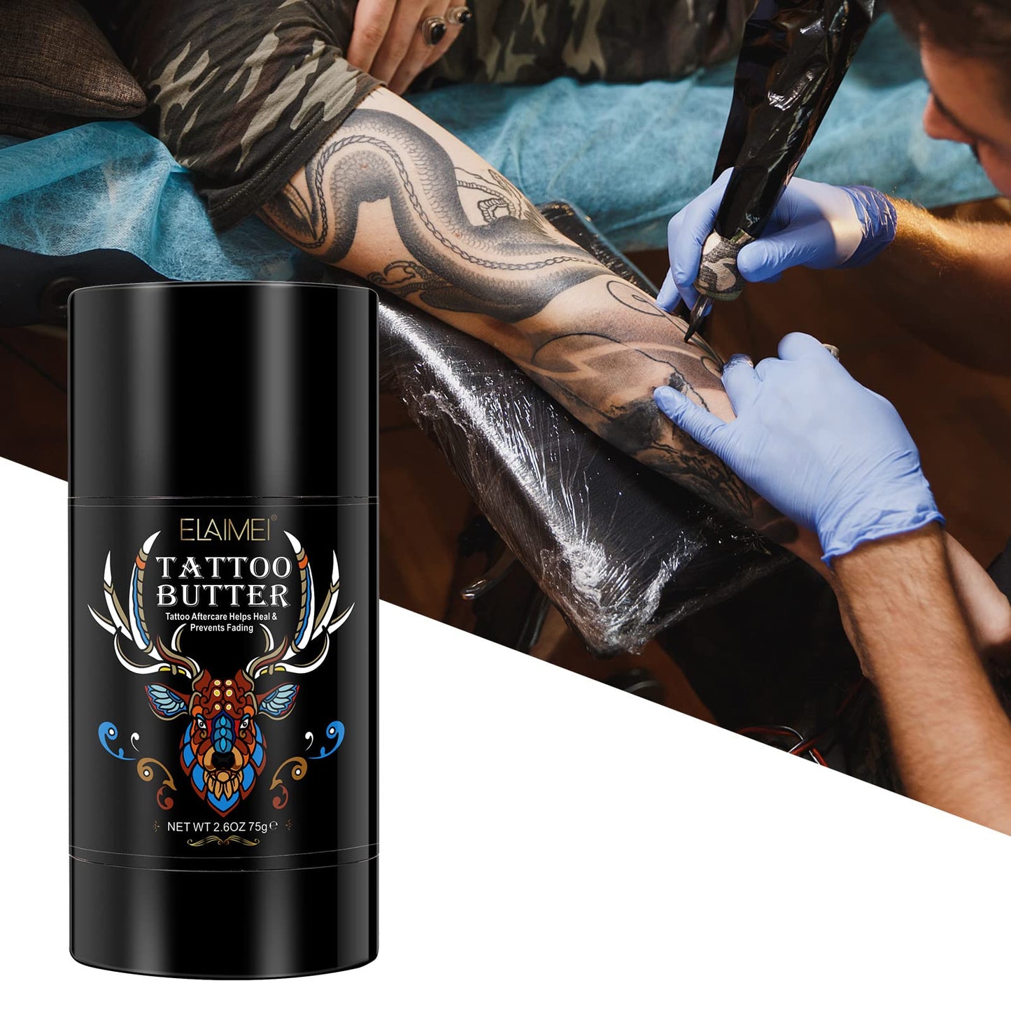 Fashion Base Tattoo Balm - Tattoo Aftercare Cream - Tattoo Aftercare Butter Balm - Suitable for New and Old Tattoo Healing Whitening Agent Color Enhancement Tattoo Aftercare - Natural Ingredients