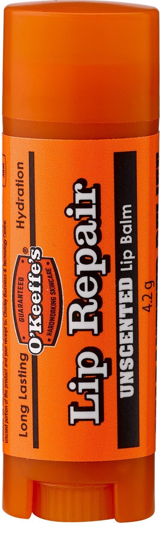 O'Keeffe's Lip Repair Unscented Lip Balm 4.2g (Pack of 3) White