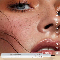 FresFresi Waterproof Freckle Pen for Like-Real Makeup - Fake Freckles & Dots Stamp for Sun-Kissed Look - Long-Lasting Freckle Tattoo Makeup in Coffee Shade