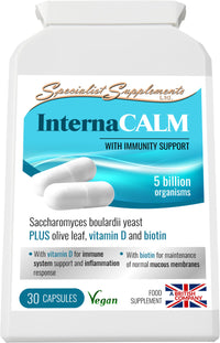 Specialist Supplements InternaCALM Probiotic Yeast 30 Capsules