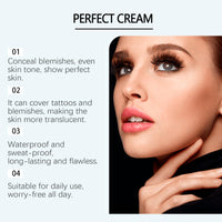 Mubuni Supr/eme Creme All Over Complexion Perfector,Long-Lasting Waterproof Concealer,Cream Body Coverage Perfector,Full Coverage Concealer,Transfer Resistant Skin Tint cream,Skin Toneand Light Foundation
