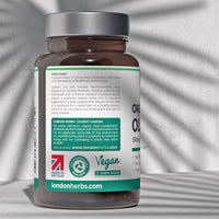 Organic Olive Leaf Extract Capsules | 500mg OLE 20% Oleuropein | Vegan & Gluten Free Herbal Supplement | Made in The UK with Olive Leaves from Spain | Biodegradable Packaging