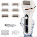 Swhily Foot Callus Remover, Professional Electric Pedicure Callus Remover, Rechargeable Foot File with 6 Roller Heads for Feet Care
