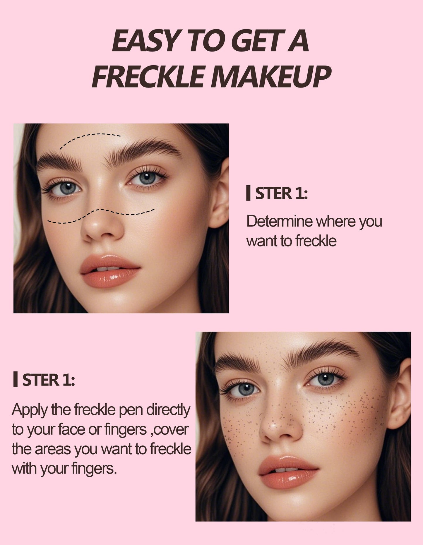 Erinde 2in1 Makeup Freckle Pen 1#