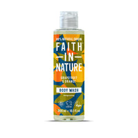 FAITH IN NATURE Faith In Nature 300 ml Natural Grapefruit and Orange Body Wash, Invigorating, Vegan and Cruelty Free, No SLS or Parabens