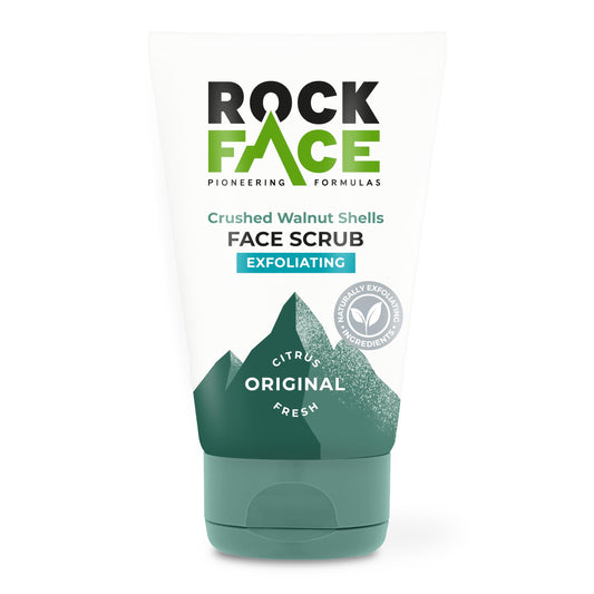 RockFace Rockface Exfoliating Face Scrub for Men 100ml | Everyday Face Scrub | Invigorates Tired Skin | Fresh Citrus | Smooth Skin