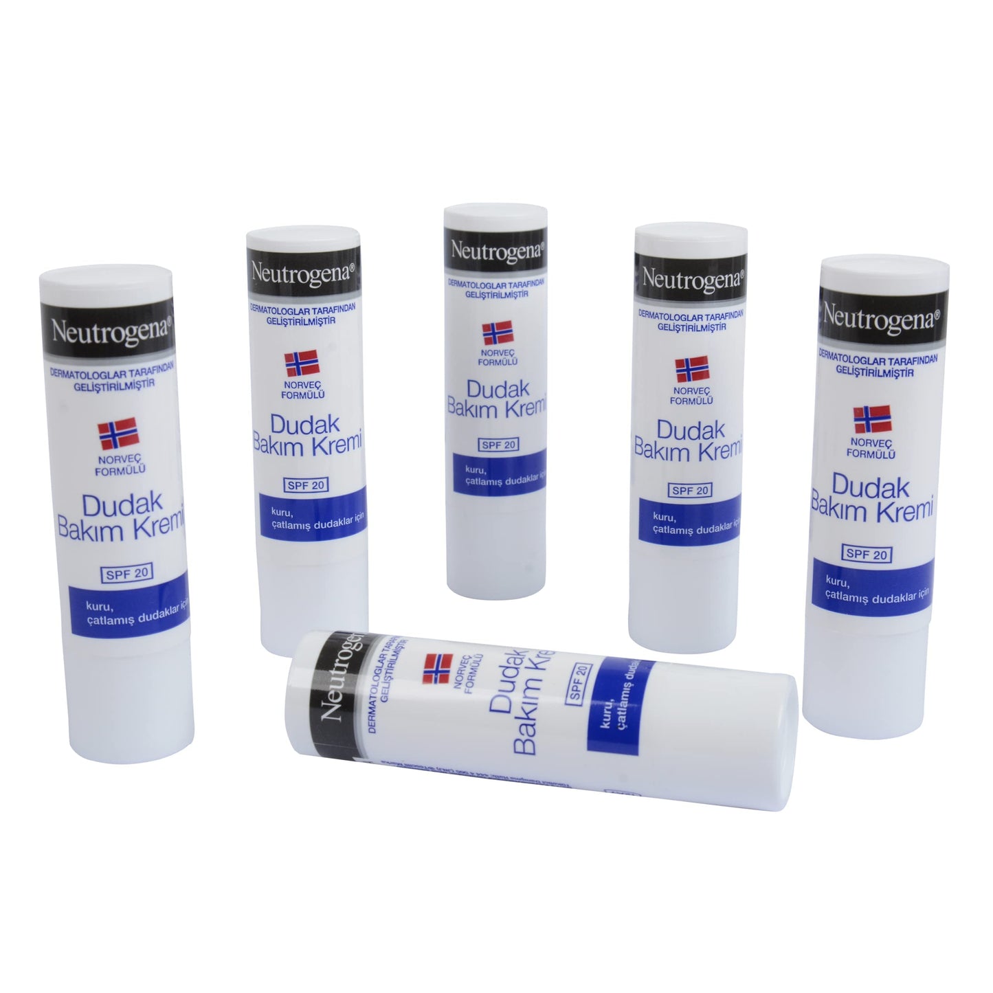 Neutrogena Lipcare Stick Norwegian Formula, for Dry and Chapped Lips, Lip Care.4.8g (Pack of 6)