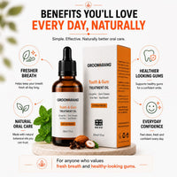 groomarang Groomarang Gum Disease Treatment Oil for Gingivitis, Bad Breath & Oral Pain - Made from 100% Pure Botanical Oils (Extra Strength) Convenient Dropper Bottle for Accurate Dispensing 30ml