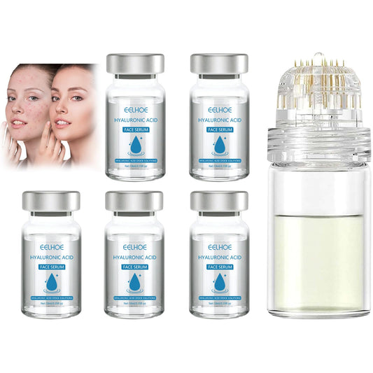 FunnAura 5PCS Micro Infusion Facial System, With Serum Beauty Lips Kit for All Skin Types