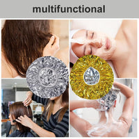 LATRAT Pack of 2 Aluminium Foil Caps for Perm, for Hair, Thermal Salon Hair Cap, Nourishing Waterproof