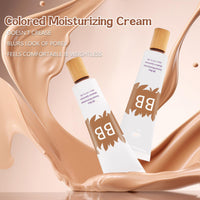 SHEBEEDO BB Blur Tinted Moisturizer with Brush, BB Cream Tinted Moisturiser, BB Tinted Moisturiser Spf30+, Hydrates & Smooths Your Skin，BB Cream Tinted Moisturizer with Broad Medium Spectrum(Natural)