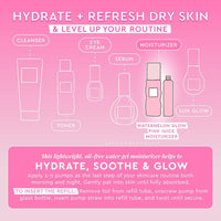 Glow Recipe Refill Pink Juice Water Gel Face Moisturizer for Women, Men & Teens - Hydrating Hyaluronic Acid, Radiance Boosting, Non-Comedogenic, Oil-Free, Lasting Korean Skin Care for Oily Skin, 50ml