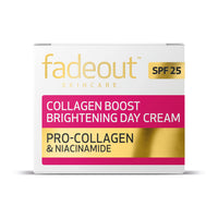 Fade Out Collagen Boost Brightening Day Cream SPF 25 - Anti-Aging, Skin Firming & Dark Spot Reducing Moisturizer - 50ml