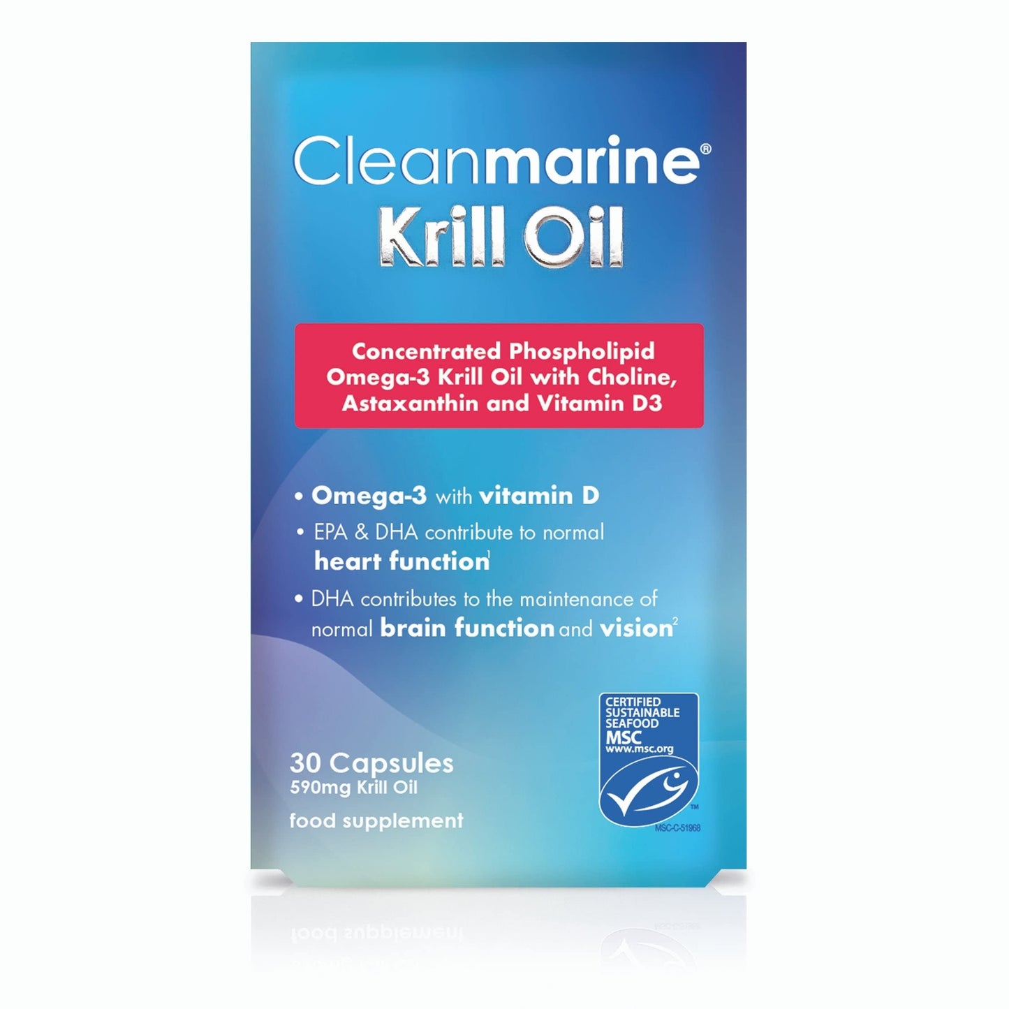 Cleanmarine Krill Oil Capsules, 0.2 kg 5060102301790