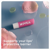 NIVEA Soft Rose Lip Balm (4.8g), Lip Balm with Shea Butter, Natural Oils and Vitamins, Lip Care Offers 24h Deep Moisture and Underlines Natural Rosiness of Lips